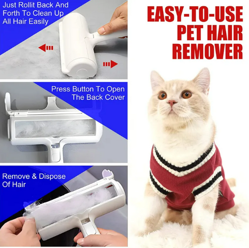 Reusable Pet Hair Remover Roller | Fur-Free Furniture